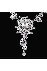 Elegant Design Alloy With Rhinestone Wedding/Special Occaision / Party Jewelry Set.