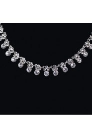 Elegant Design Alloy With Rhinestone Wedding/Special Occaision / Party Jewelry Set.