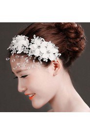 Fashion Women Tulle/Polyester Handwork Weave Headbands With Crystal/Rhinestone Wedding/Party Headpiece