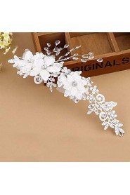 Fashion Women Tulle/Polyester Handwork Weave Headbands With Crystal/Rhinestone Wedding/Party Headpiece