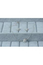 Jewelry Set Women's Anniversary / Wedding / Engagement / Birthday / Gift / Party / Daily / Special Occasion Jewelry Sets Silver / Alloy