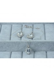 Jewelry Set Women's Anniversary / Wedding / Engagement / Birthday / Gift / Party / Daily / Special Occasion Jewelry Sets Silver / Alloy