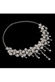 Women's Alloy Wedding/Party Jewelry Set With Rhinestone