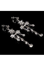 Women's Alloy Wedding/Party Jewelry Set With Rhinestone