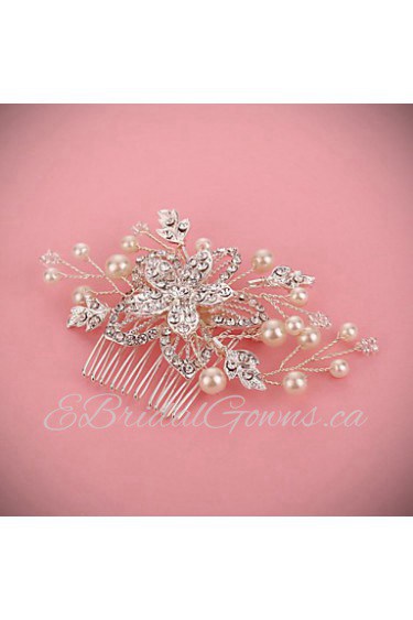 Women's Pearl / Alloy Headpiece-Wedding / Special Occasion Hair Combs 1 Piece