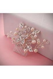 Women's Pearl / Alloy Headpiece-Wedding / Special Occasion Hair Combs 1 Piece