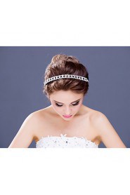Women's / Flower Girl's Rhinestone / Alloy Headpiece-Wedding / Special Occasion / Casual Headbands 1 Piece Clear Rectangle