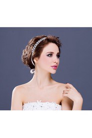 Women's / Flower Girl's Rhinestone / Alloy Headpiece-Wedding / Special Occasion / Casual Headbands 1 Piece Clear Rectangle