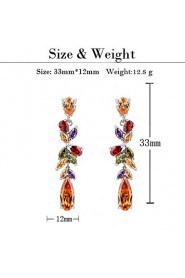 Drop Earrings Couples'/Kid's/Women's Cubic Zirconia Earring Cubic Zirconia