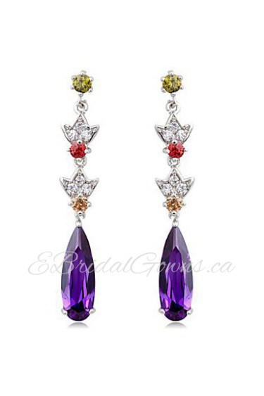 Drop Earrings Couples'/Kid's/Women's Cubic Zirconia Earring Cubic Zirconia