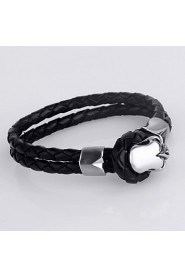 Fashion Skeleton Shape Stainless Steel Bracelets For Men(Black)(1Pc)