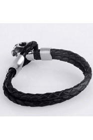 Fashion Skeleton Shape Stainless Steel Bracelets For Men(Black)(1Pc)