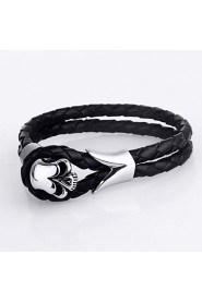 Fashion Skeleton Shape Stainless Steel Bracelets For Men(Black)(1Pc)