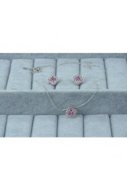 Jewelry Set Women's Anniversary / Wedding / Engagement / Birthday / Gift / Party / Daily / Special Occasion Jewelry Sets Silver / Alloy