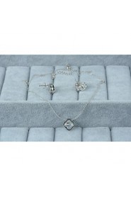 Jewelry Set Women's Anniversary / Wedding / Engagement / Birthday / Gift / Party / Daily / Special Occasion Jewelry Sets Silver / Alloy