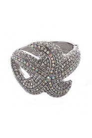 Women's Cuff Bracelet Alloy Rhinestone