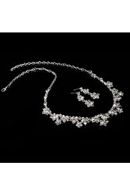 Jewelry Set Women's Anniversary / Wedding / Engagement / Gift / Party / Special Occasion Jewelry Sets Alloy / Rhinestone Rhinestone