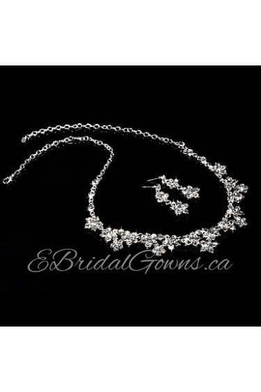 Jewelry Set Women's Anniversary / Wedding / Engagement / Gift / Party / Special Occasion Jewelry Sets Alloy / Rhinestone Rhinestone