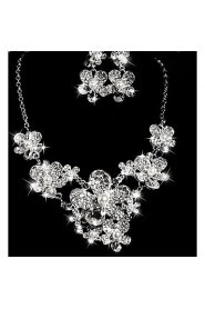 Jewelry Set Women's Anniversary / Wedding / Engagement / Gift / Party / Special Occasion Jewelry Sets Alloy / Rhinestone Rhinestone