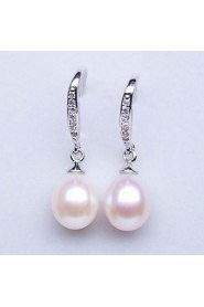 Elegant Freshwater Pearl/ Rhinestones Earrings More Colors Available