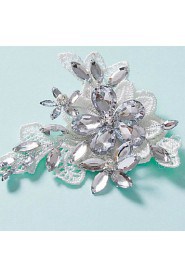 Bride's Crystal Rhinestone Forehead Wedding Headdress Hairpins 1 PC