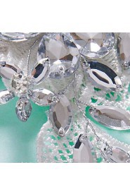 Bride's Crystal Rhinestone Forehead Wedding Headdress Hairpins 1 PC