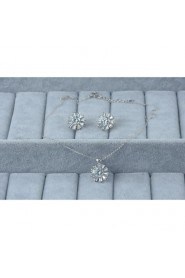 Jewelry Set Women's Anniversary / Wedding / Engagement / Birthday / Gift / Party / Daily / Special Occasion Jewelry Sets Silver / Alloy