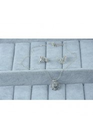 Jewelry Set Women's Anniversary / Wedding / Engagement / Birthday / Gift / Party / Daily / Special Occasion Jewelry Sets Silver / Alloy