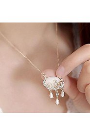 Hollow Out Beautiful Crystal Fashion Long Necklace