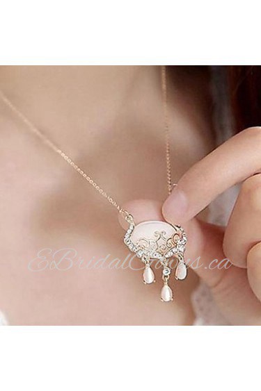 Hollow Out Beautiful Crystal Fashion Long Necklace