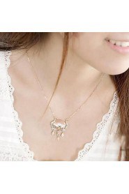 Hollow Out Beautiful Crystal Fashion Long Necklace