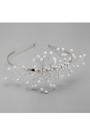 Women's / Flower Girl's Alloy / Imitation Pearl Headpiece-Wedding / Special Occasion / Casual Tiaras Silver