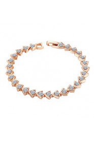 Women's Chain Bracelet Alloy Cubic Zirconia