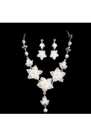 Jewelry Set Women's Anniversary / Wedding / Engagement / Birthday / Gift / Party / Special Occasion Jewelry Sets AlloyImitation Pearl /