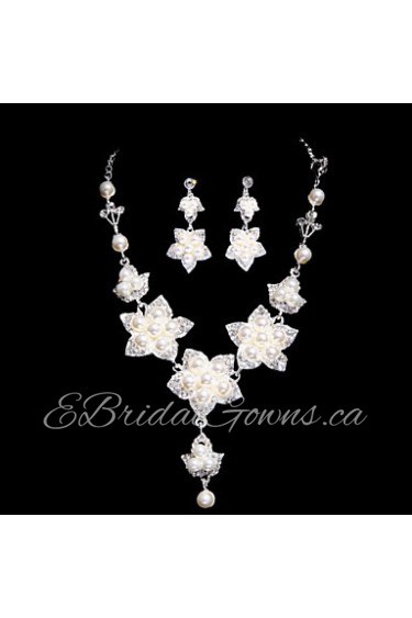 Jewelry Set Women's Anniversary / Wedding / Engagement / Birthday / Gift / Party / Special Occasion Jewelry Sets AlloyImitation Pearl /