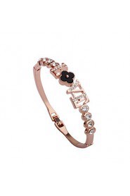 Women's Chain Bracelet Alloy Rhinestone