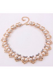 Fashion gold-plated necklace (necklace) (earrings)