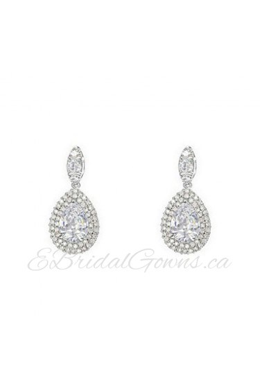 Drop Earrings Women's Alloy Earring Cubic Zirconia