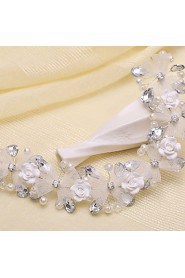 Bride's Crystal Bowknot Forehead Wedding Headdress 1 PC