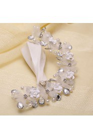 Bride's Crystal Bowknot Forehead Wedding Headdress 1 PC