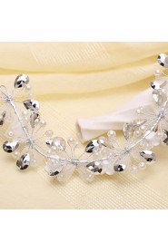 Bride's Crystal Bowknot Forehead Wedding Headdress 1 PC