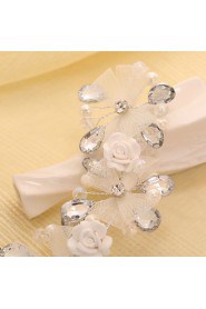 Bride's Crystal Bowknot Forehead Wedding Headdress 1 PC