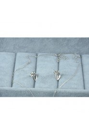 Jewelry Set Women's Anniversary / Wedding / Engagement / Birthday / Gift / Party / Daily / Special Occasion Jewelry Sets Silver / Alloy