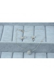 Jewelry Set Women's Anniversary / Wedding / Engagement / Birthday / Gift / Party / Daily / Special Occasion Jewelry Sets Silver / Alloy