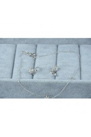 Jewelry Set Women's Anniversary / Wedding / Engagement / Birthday / Gift / Party / Daily / Special Occasion Jewelry Sets Silver / Alloy