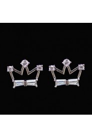 Gorgeous Platinum Plated With Cubic Zirconia Wedding/Special Occaision / Party Jewelry Set.