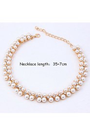 Fashion gold-plated necklace (necklace) (earrings)