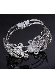 Women's Cuff / Chain Bracelet Alloy Rhinestone