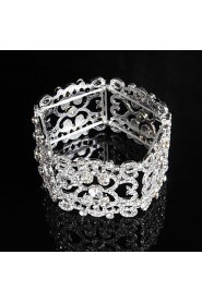 Women's Chain / Round Bangles Bracelet Alloy Rhinestone