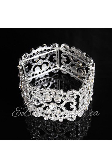 Women's Chain / Round Bangles Bracelet Alloy Rhinestone